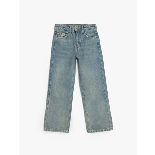 Kız Çocuk Kot Pantolon Düz Paça 5SKG40055AD