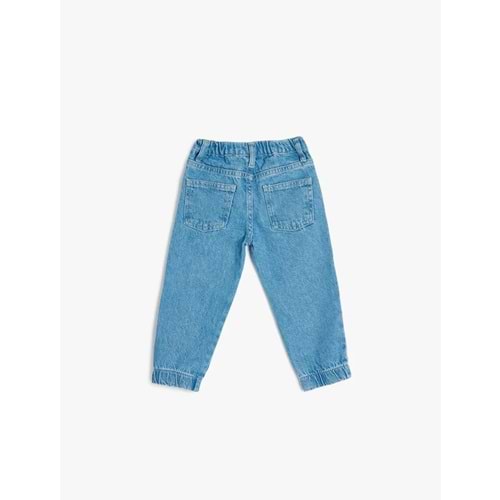 Kız Bebek Jogger Pantolon Şerit Detaylı Pamuklu 5SMG40010AD