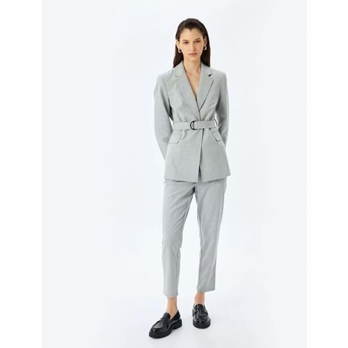 Beli Bağcıklı Lastikli Cepli Kumaş Pantolon 5SAK40047UW