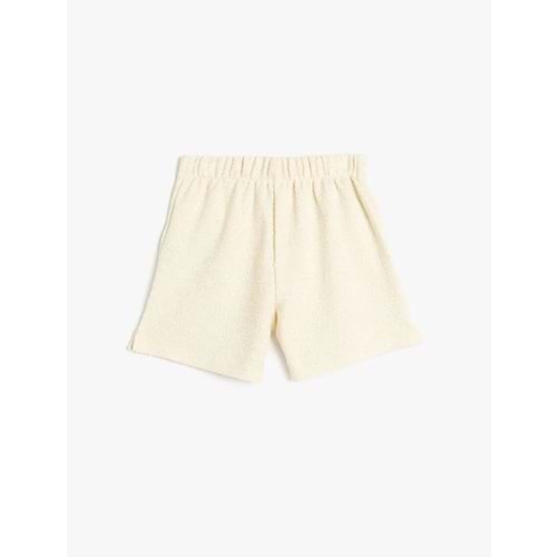 Düğme Detaylı Yırtmaçlı Tüvit Şort 5SKG40153AK