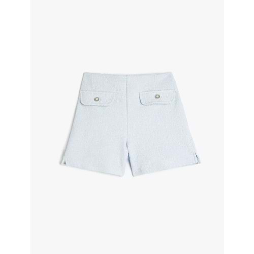 Kız Çocuk Pamuklu Cep Detaylı Beli Lastikli Tüvit Şort 5SKG40069AK