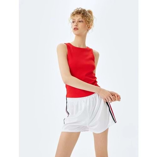 Bisiklet Yaka Kolsuz Slim Fit Basic Kadın Atlet 5SAL30043IK