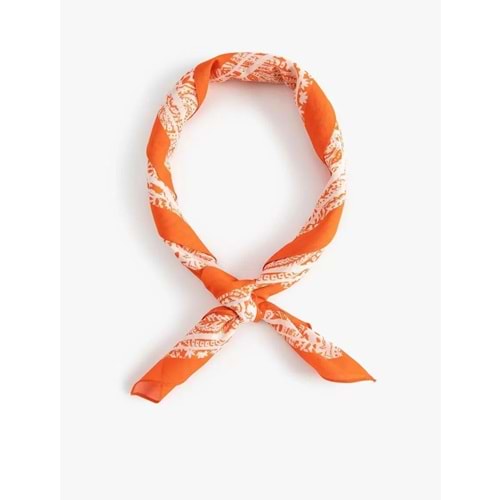 Kadın Etnik Desenli Kare Şal