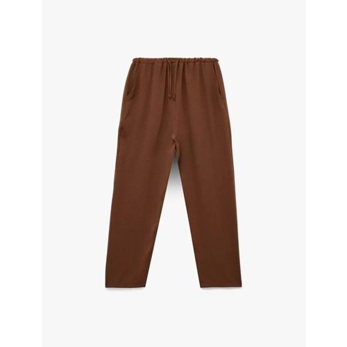 Aerobin Kumaş Beli Bağcıklı Cepli Havuç Pantolon