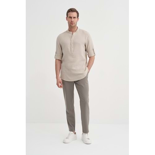 REGULAR FIT 20250U.KOL GÖMLEK CAZ 20250 - CAZADOR - BEJ - XL