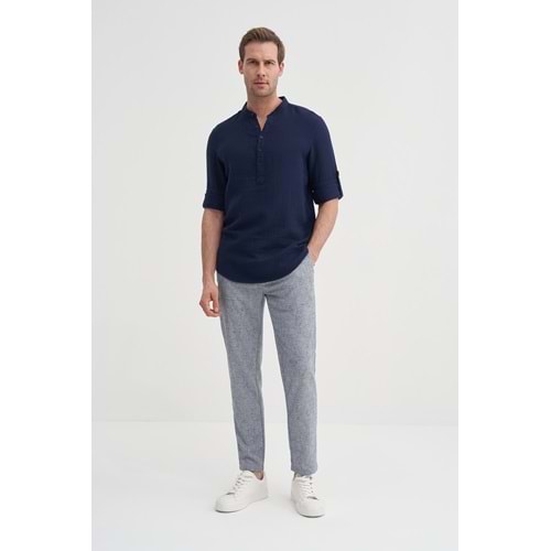 REGULAR FIT 20250U.KOL GÖMLEK CAZ 20250 - CAZADOR - LACİVERT - XXL