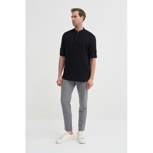 REGULAR FIT 20250U.KOL GÖMLEK CAZ 20250 - CAZADOR - SİYAH - XL