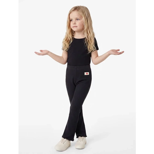 Kız Bebek Pamuklu Beli Lastikli Kaşkorse İspanyol Paça Tayt - 7WMG40047AK