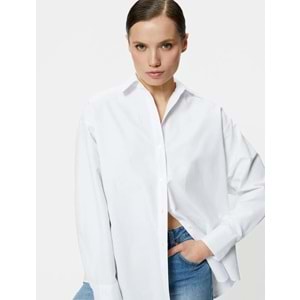 Kadın Giyim Gömlek 3SAK60212PW Beyaz