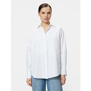 Kadın Giyim Gömlek 3SAK60212PW Beyaz