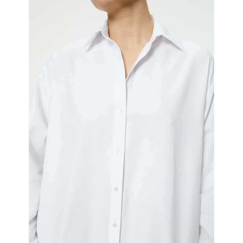 Kadın Giyim Gömlek 3SAK60212PW Beyaz