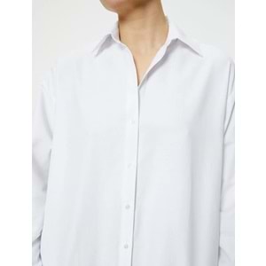 Kadın Giyim Gömlek 3SAK60212PW Beyaz