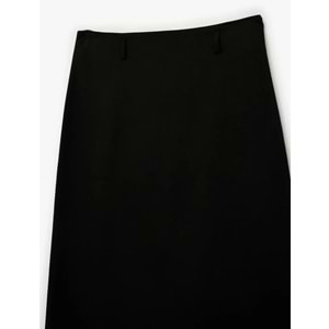 Kadın Giyim Regular Fit Midi Kalem Etek - KOTON - 6SAK70033UW - SİYAH - 34