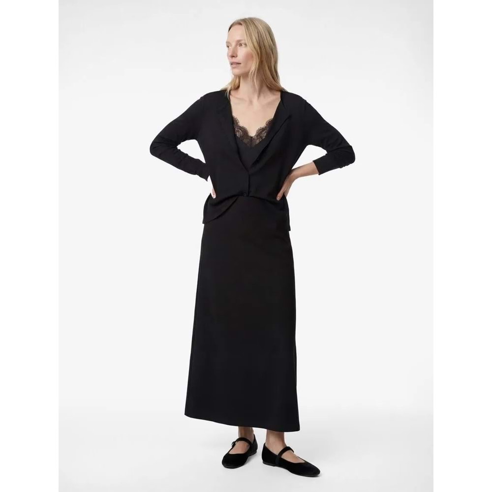 Kadın Giyim Regular Fit Midi Kalem Etek - KOTON - 6SAK70033UW - SİYAH - 34