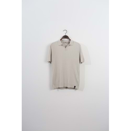 CAZ 34215 POLO YK. TRİKO T-SHIRT - CAZADOR - 26KCEE34215 - Taş - L