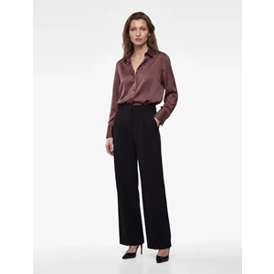 Regular Fit Geniş Paça Kumaş Pantolon 7WAK40039UW - KOTON - SİYAH - 40