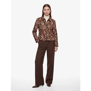 Regular Fit Geniş Paça Kumaş Pantolon 7WAK40039UW - KOTON - KAHVERENGİ - 36