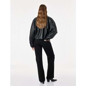 Düz Paça Denim Pantolon - Straight Fit Jean 7WAL40033MD - KOTON - SİYAH - 25/32