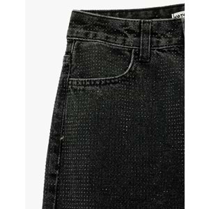 Kadın Giyim Pantolon 7WAL40037MD - KOTON - SİYAH - 25/32