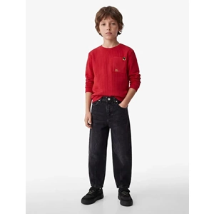 Balon Form Denim Pantolon 7WKB40014TD - KOTON - ANTRASİT - 13-14