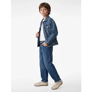 Pamuklu Barrel Denim Pantolon 7WKB40019TD - KOTON - KOYU İNDİGO - 13-14