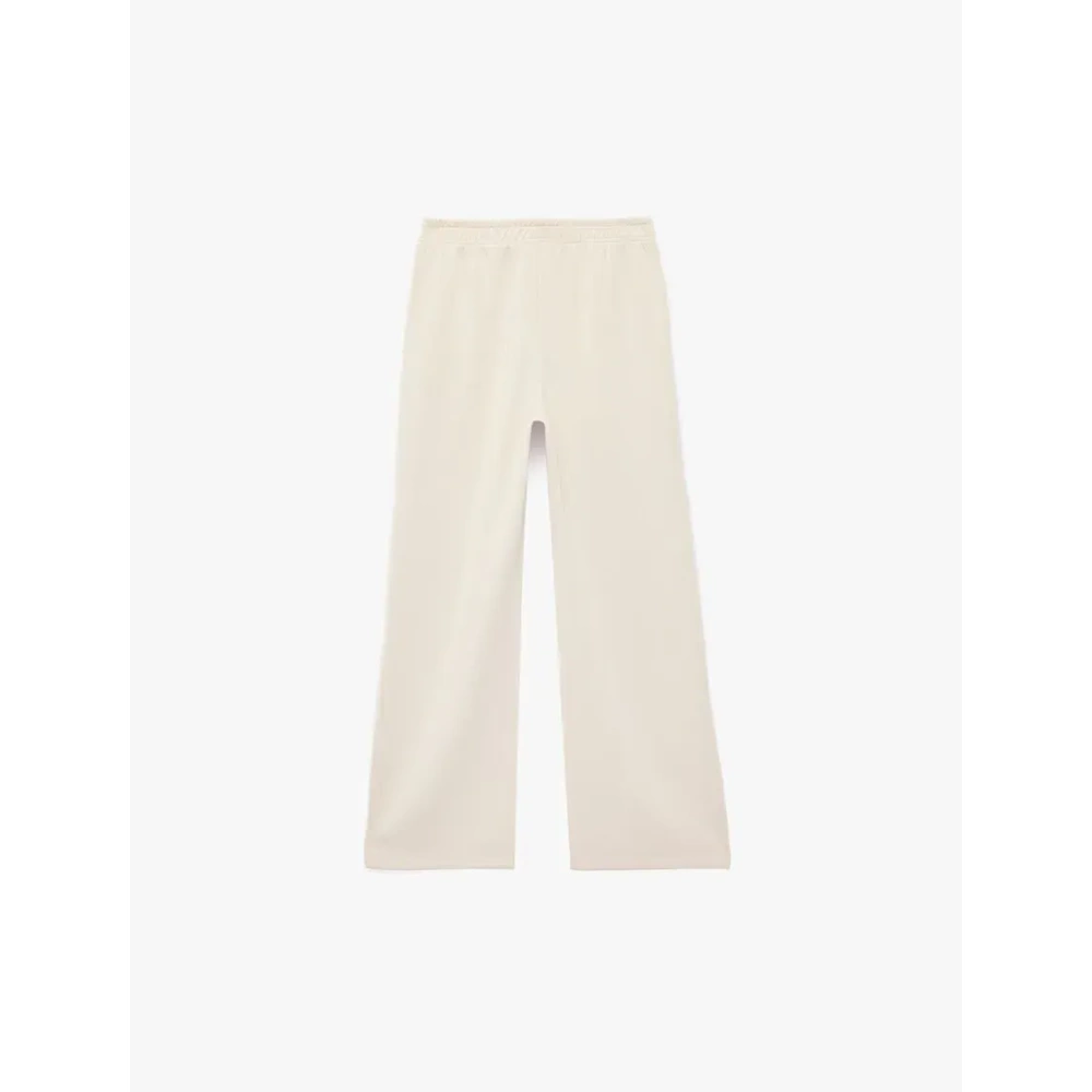 Viskon Karışımlı Geniş Paça Pantolon 7WKG40095AK - KOTON - BEJ - 11-12