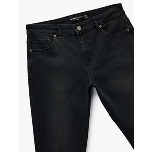 Erkek Giyim Slim Fit Düğmeli Cepli Jean Pantolon - Slim Fit Brad Jeans 6WAM40006ND