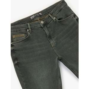 Erkek Giyim Pamuklu Normal Bel Slim Fit Jean Pantolon - Brad Jean 6WAM40017ND