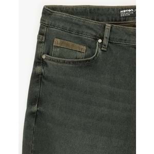 Erkek Giyim Pamuklu Normal Bel Slim Fit Jean Pantolon - Brad Jean 6WAM40017ND