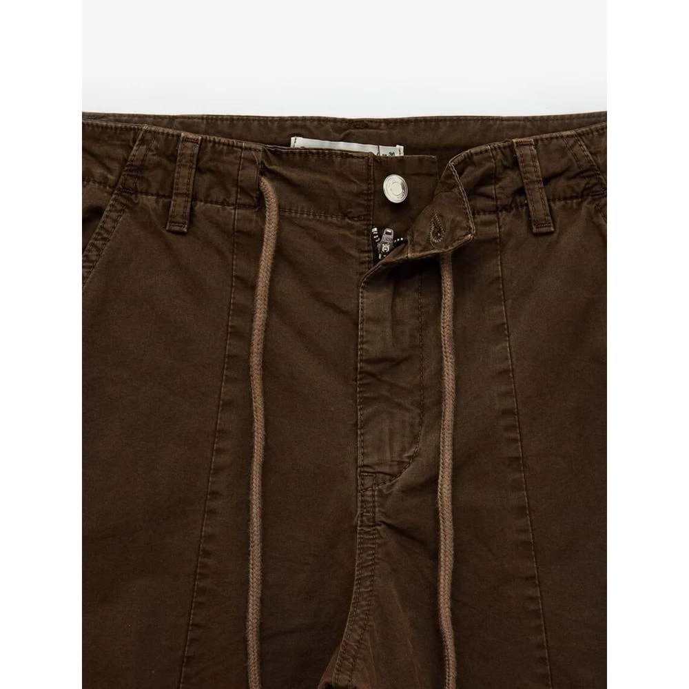 Kadın Giyim Pantolon - KOTON - 6WAL40023IW - KAHVERENGİ - 42