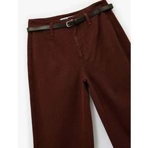 Kadın Giyim Pantolon - KOTON - 6WAL40043MW - KAHVERENGİ - 40