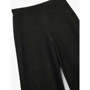 Kadın Giyim Modal Kumaş Düz Geniş Paça Kumaş Pantolon - KOTON - 6WAK40027EK - ANTRASİT - M