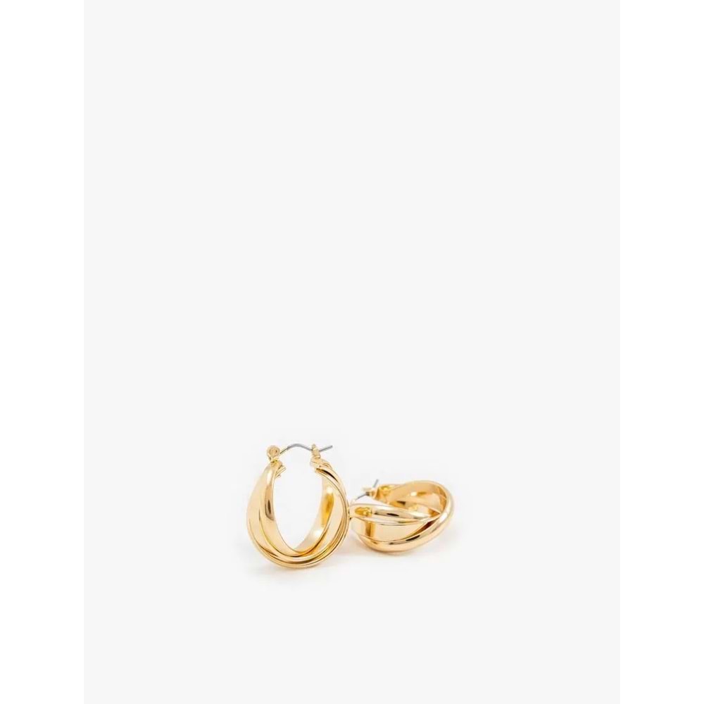 Kadın Aksesuar Çelik Zincirli Küpe Charm Detaylı