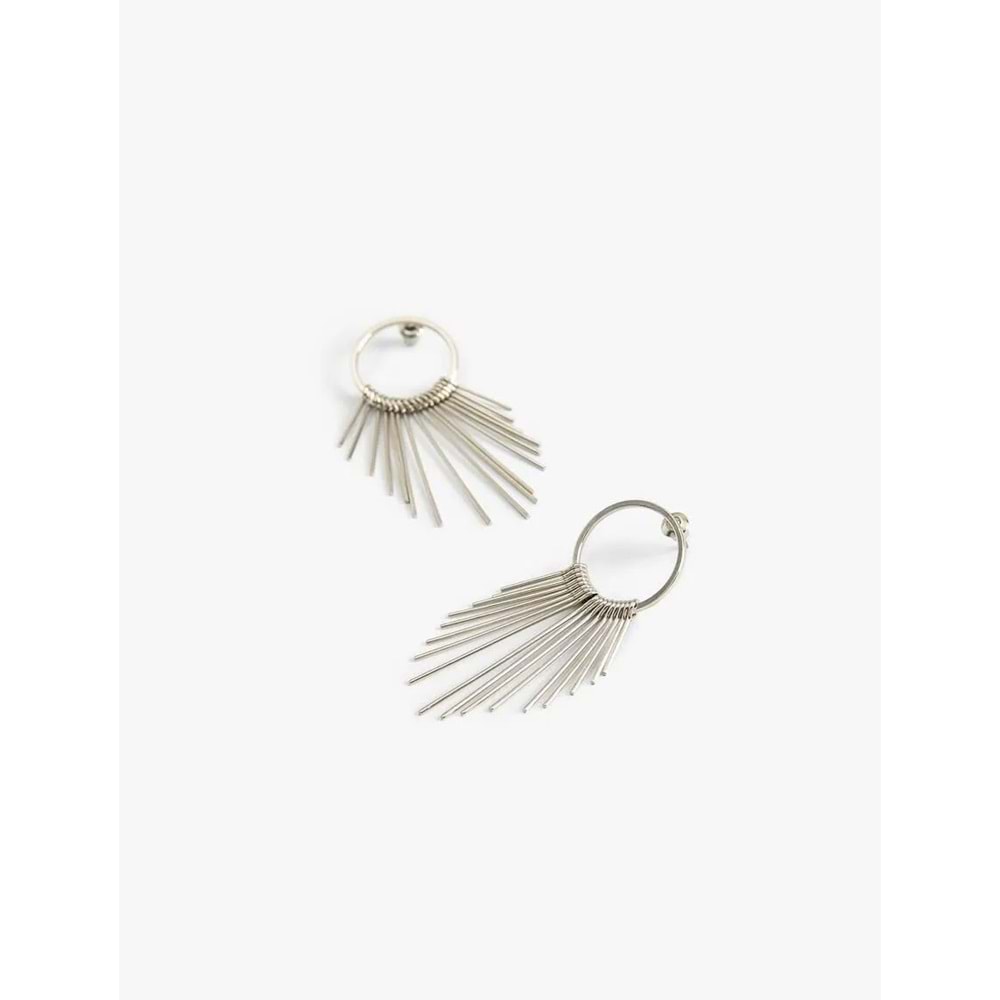 Kadın Aksesuar Soyut Küpe Çok Renkli Çelik Karışımlı