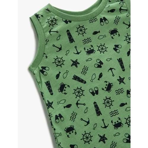 Erkek Bebek Giyim Atlet 2SMB30014TK Ada Çayı