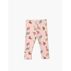 Kız Bebek Giyim Elbise 3WMG40089AK Pembe Desen