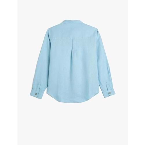 Erkek Çocuk Giyim Gömlek 3SKB60048TW Mavi