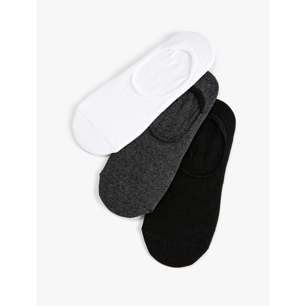 Erkek Babet Çorap Seti 3'lü Çok Renkli - 4WAM80035AA