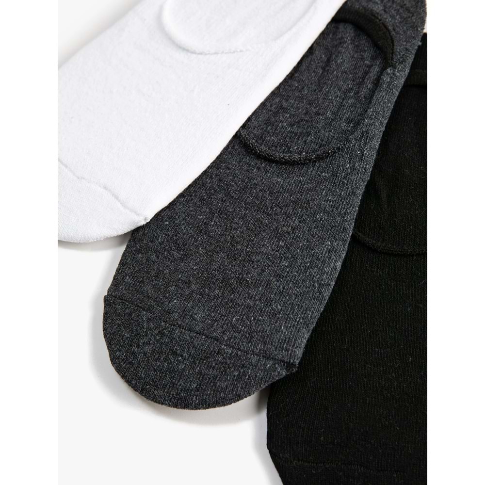 Erkek Babet Çorap Seti 3'lü Çok Renkli - 4WAM80035AA