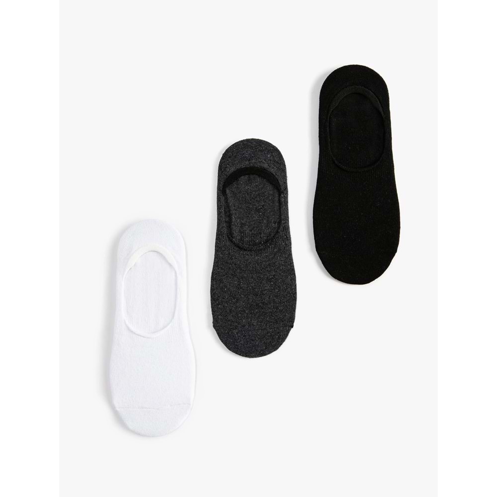 Erkek Babet Çorap Seti 3'lü Çok Renkli - 4WAM80035AA