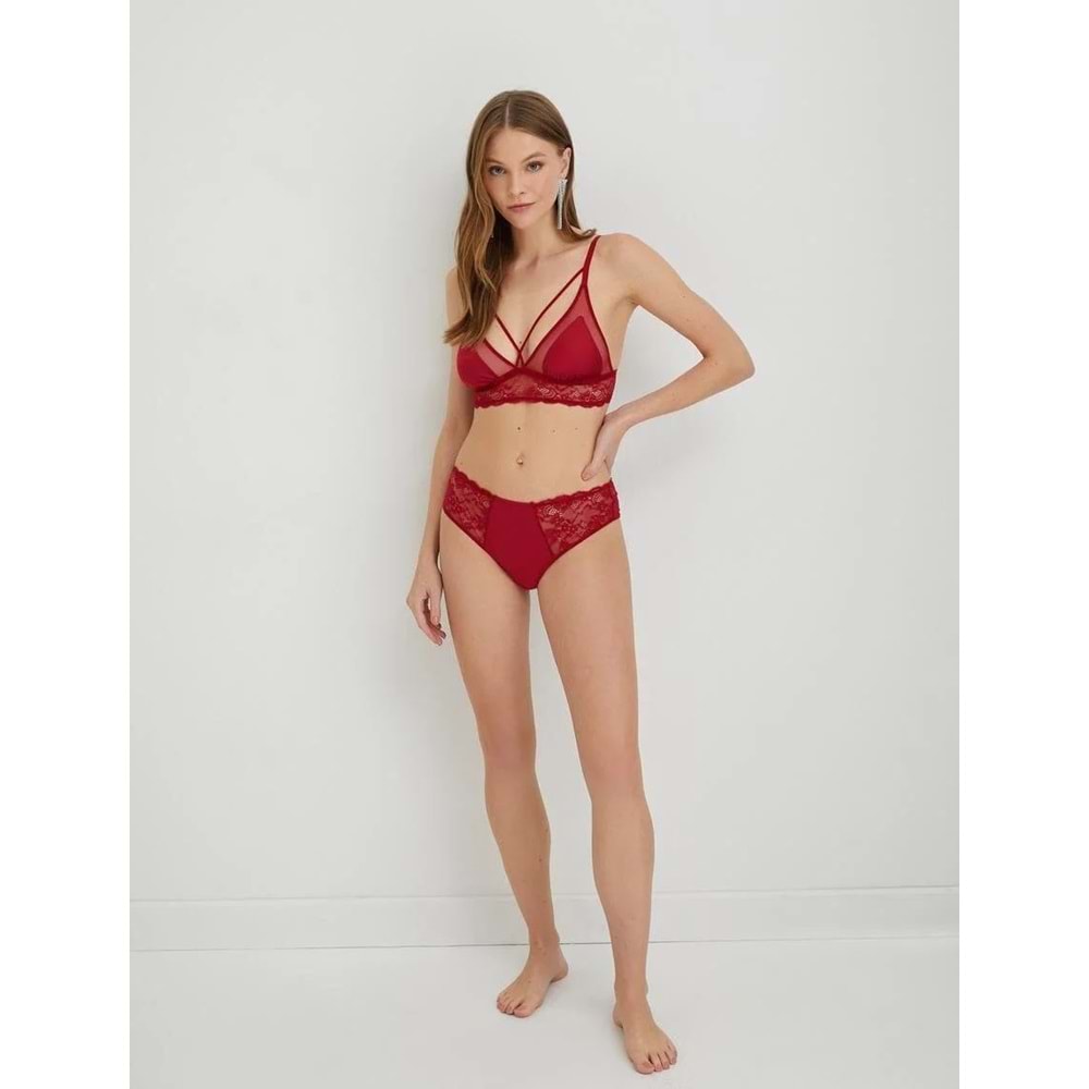 Dantelli Brief Külot - KOTON - 4WLK30201MK - KIRMIZI - L
