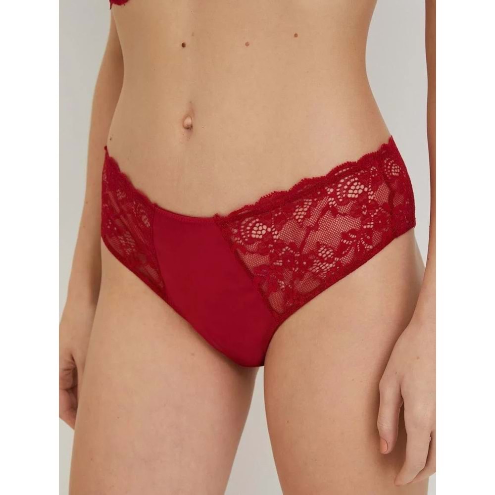 Dantelli Brief Külot - KOTON - 4WLK30201MK - KIRMIZI - M