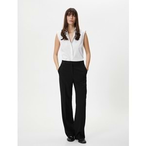 Kolsuz Gömlek Düğmeli Vatkalı Klasik Yaka - KOTON - 4SAK60056UW - KIRIK BEYAZ - 40