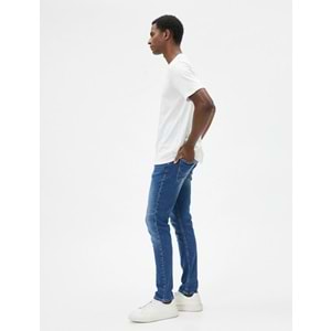Slim Fit Kot Pantolon - Brad Jean - KOTON - 4SAM40011ND - KOYU İNDİGO - 30/30