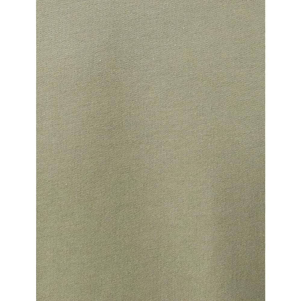 Bisiklet Yaka Tişört Kumaş Detaylı Kısa Kollu Pamuklu - KOTON - 4SAM10271HK - HAKİ - XL