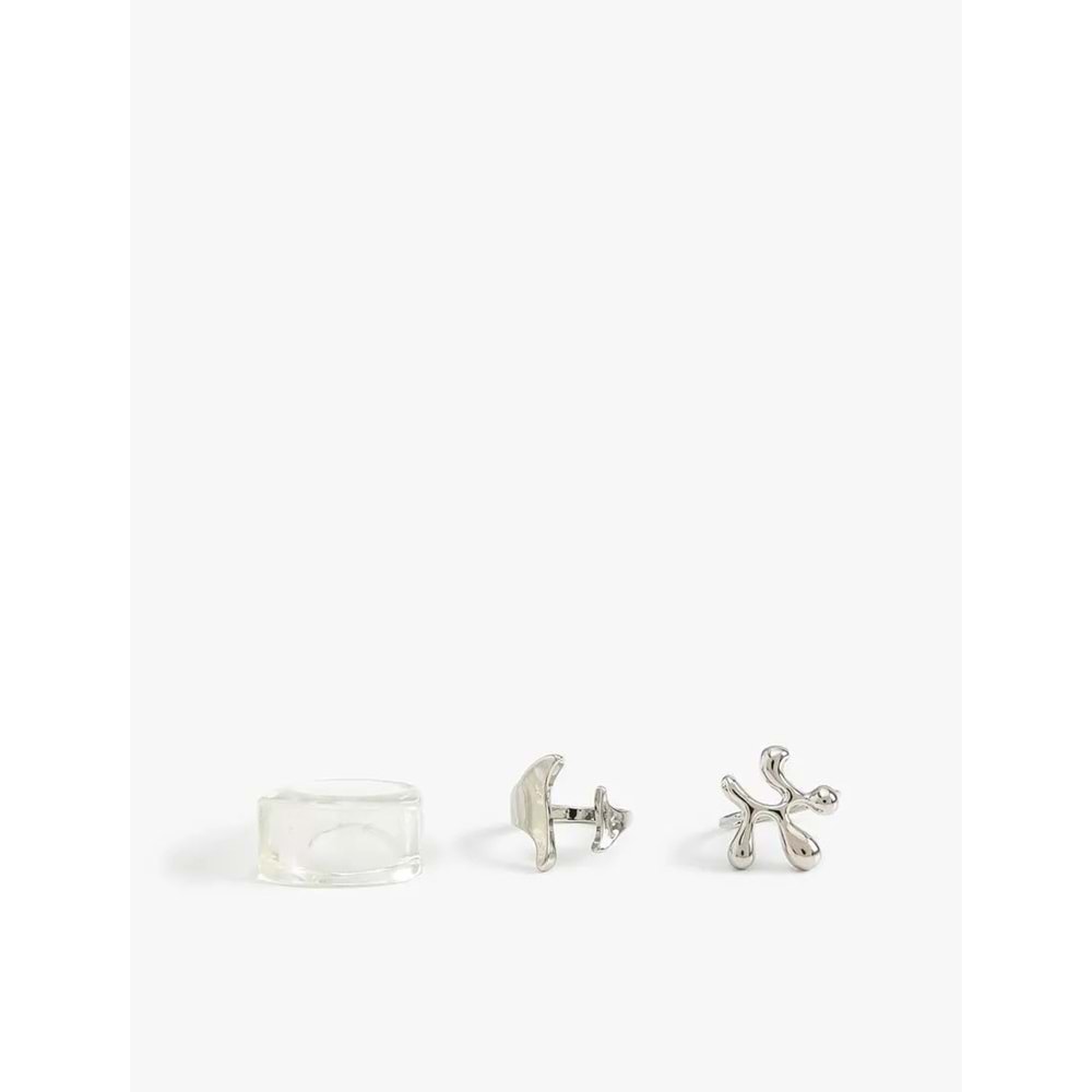 Kadın Yüzük Seti Soyut 3'lü - KOTON - 4SAK70128AA - GÜMÜŞ - S