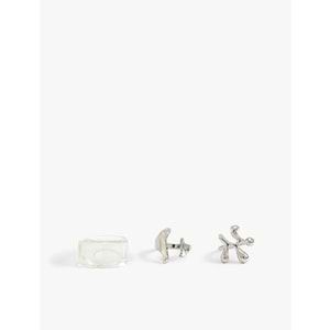 Kadın Yüzük Seti Soyut 3'lü - KOTON - 4SAK70128AA - GÜMÜŞ - S