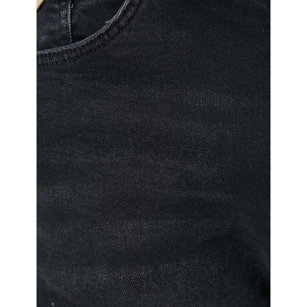 Kot Şort Slim Fit Düğmeli Cepli Katlı Paça - KOTON - 4SAM40314ND - SİYAH - 32