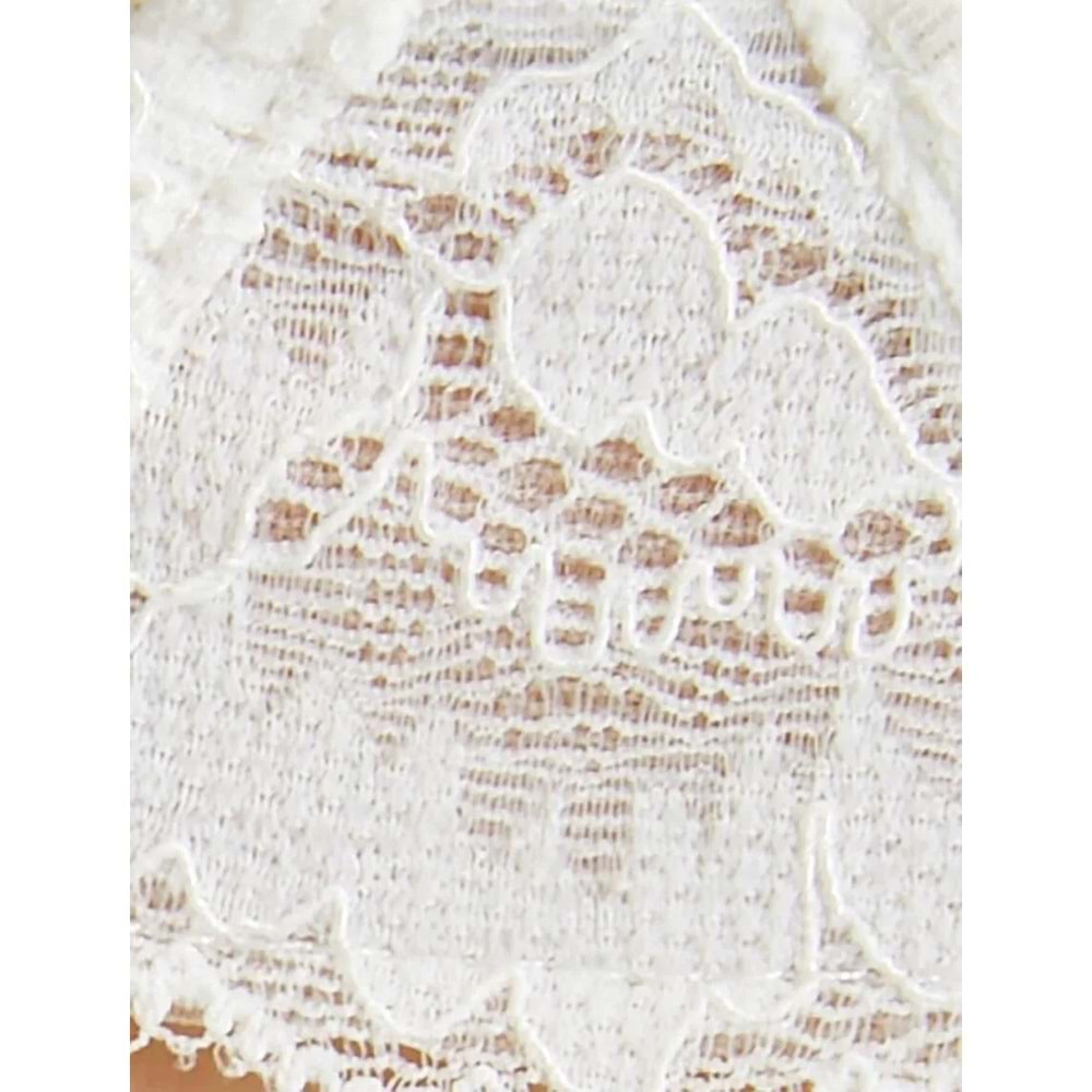 Taşlı Sütyen Dantelli Balenli Dolgusuz Bridal - KOTON - 4SLK10019MK - BEYAZ - 75B
