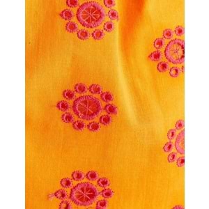 Koton X Sibil Çetinkaya - Kemerli İşlemeli Mini Şort - KOTON - 4SAK40472PW - PEMBE DESENLİ - 36